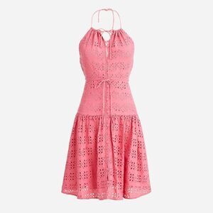 J Crew Anguilla Mini Halter Dress in Eyelet NWT